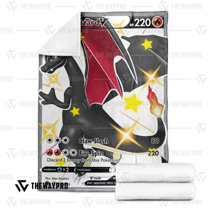 Pokemon-Charizard-V-Bedding-Set-And-Quilt-Blanket-2