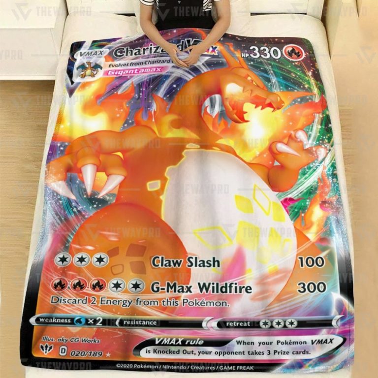 Pokemon-Charizard-Vmax-Darkness-Ablaze-Blanket-1-1