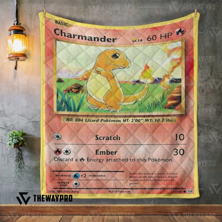 Pokemon-Charmander-Bedding-Set-And-Quilt-Blanket-1