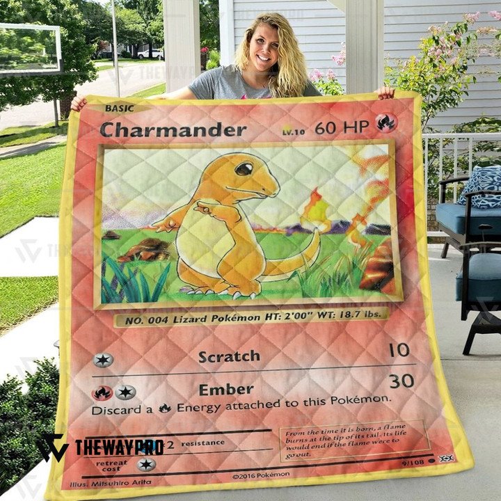 Pokemon-Charmander-Bedding-Set-And-Quilt-Blanket-2
