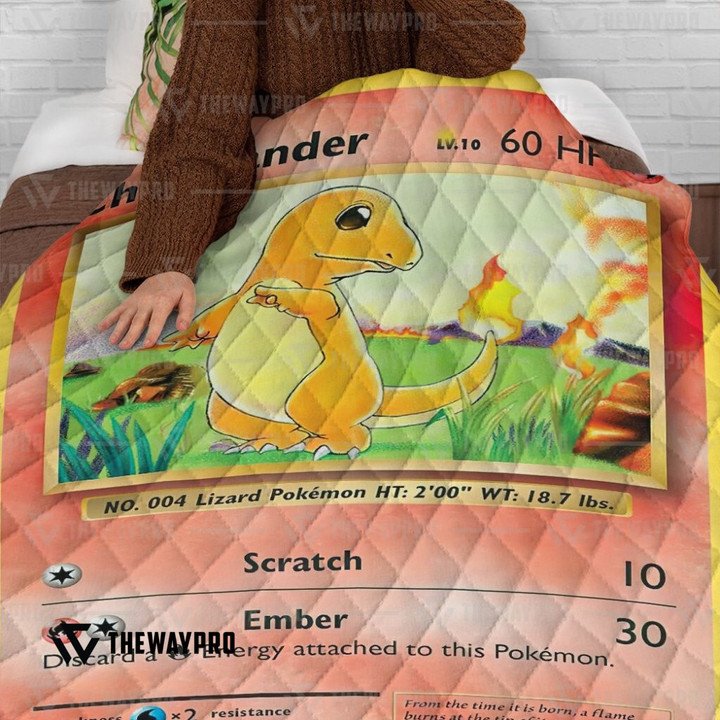 Pokemon-Charmander-Bedding-Set-And-Quilt-Blanket-3