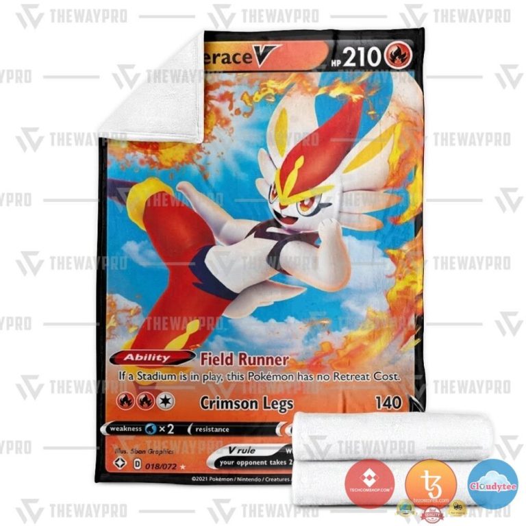 Pokemon-Cinderace-V-Shining-Fates-Blanket-2-1