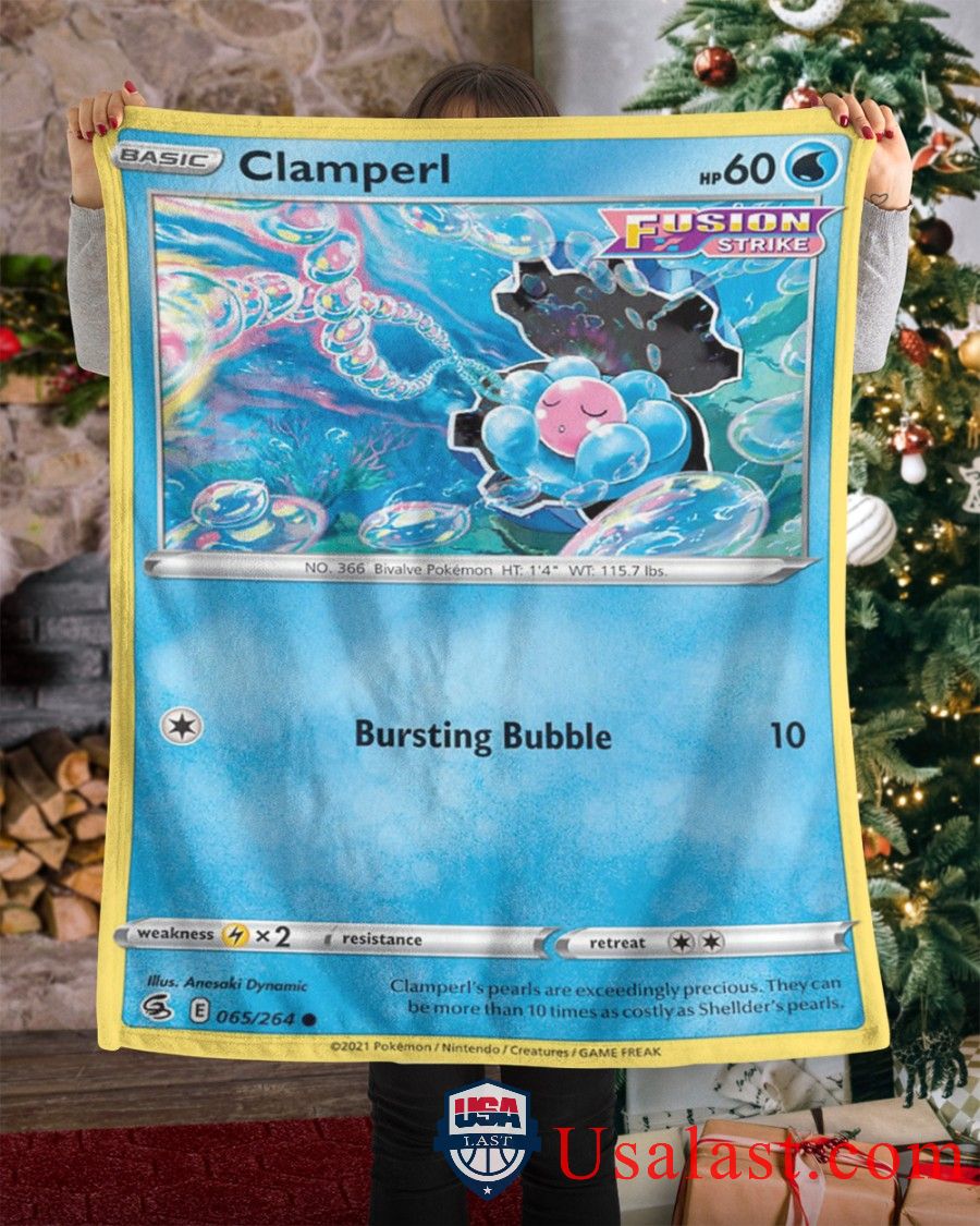 Pokemon Clamperl Fusion Strike Blanket Pokemon Clamperl Fusion Strike Blanket