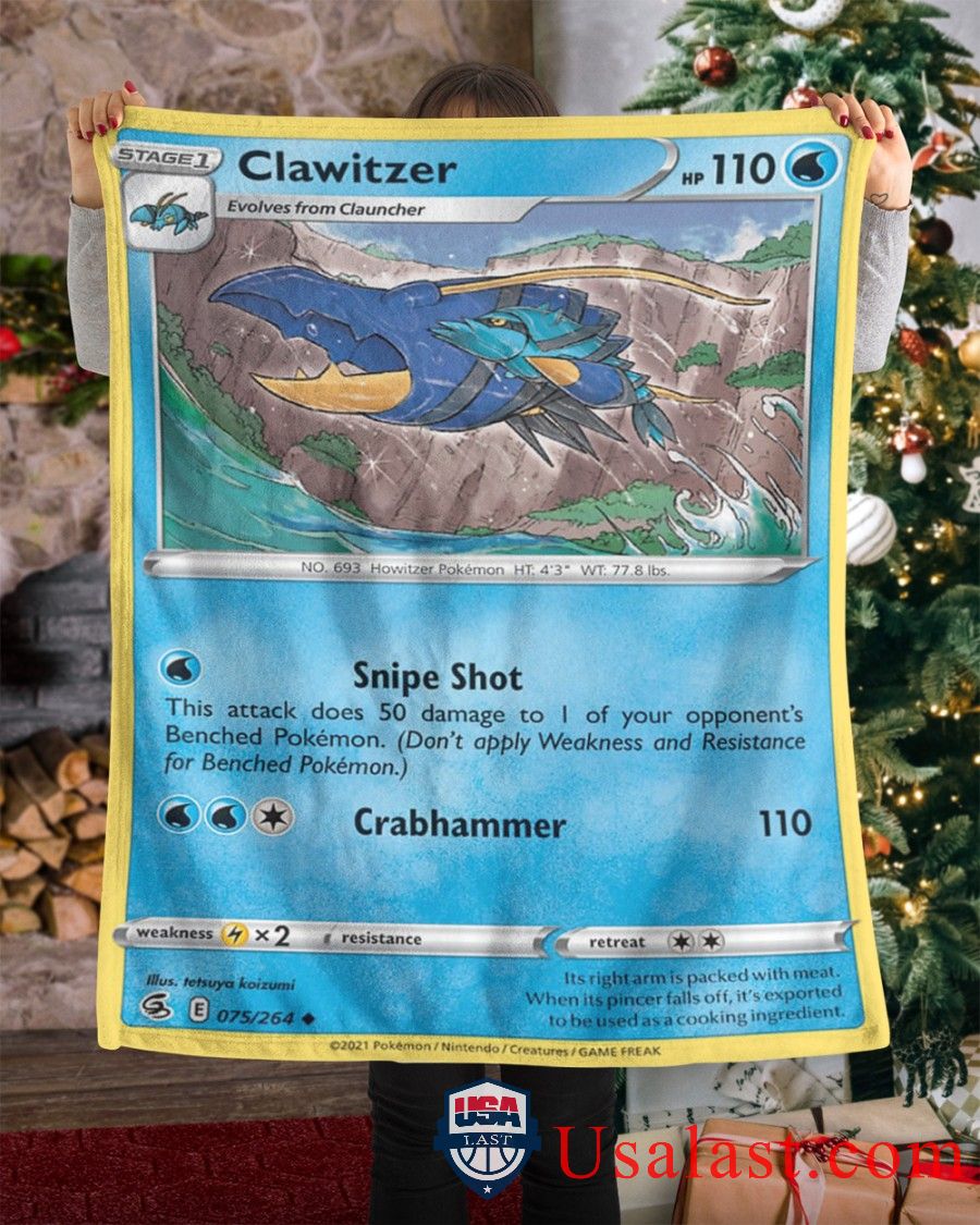 Pokemon Clawitzer Fusion Strike Blanket Pokemon Clawitzer Fusion Strike Blanket