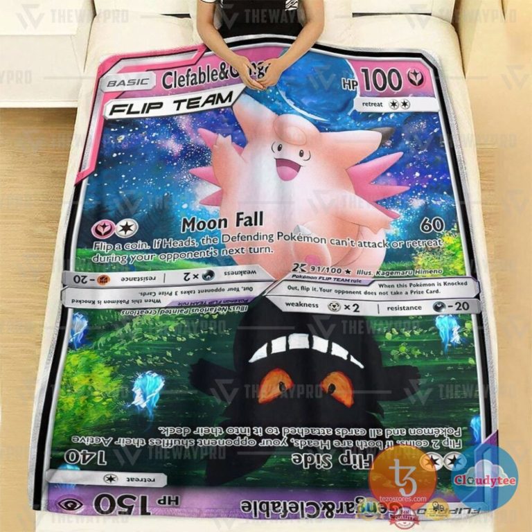 Pokemon-Clefable-And-Gengar-Flip-Team-Blanket-1