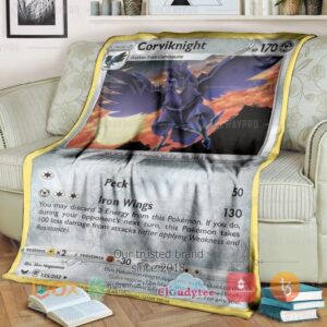 Pokemon Corviknight Blanket 2