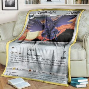 Pokemon Corviknight Blanket