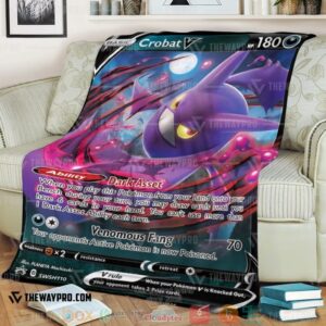 Pokemon Crobat V Soft Blanket