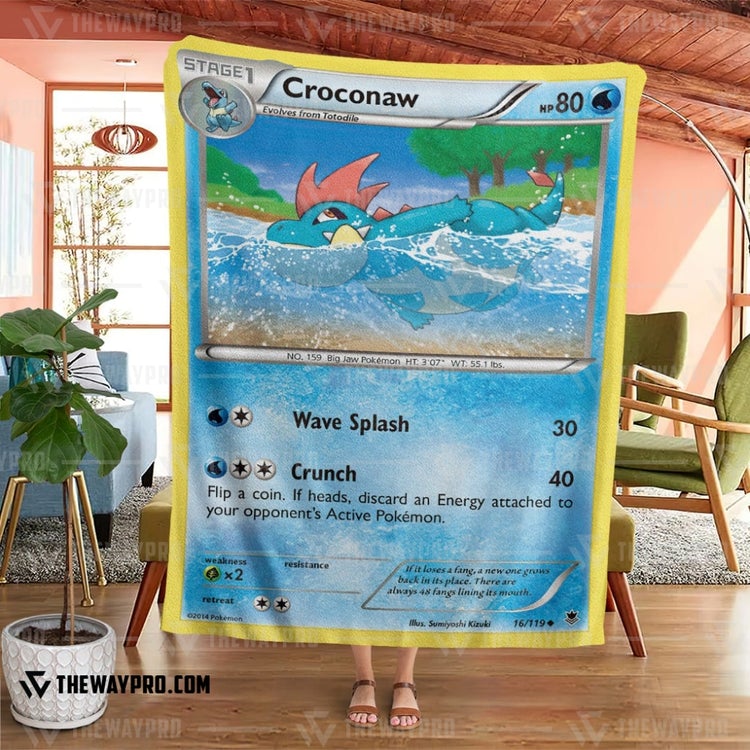 Pokemon Croconaw Phantom Forces Blanket 2 Pokemon Croconaw Phantom Forces Blanket 2
