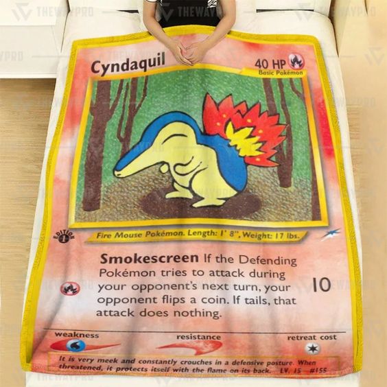 Pokemon-Cyndaquil-1St-Edition-Smokescreen-Soft-Blanket-2