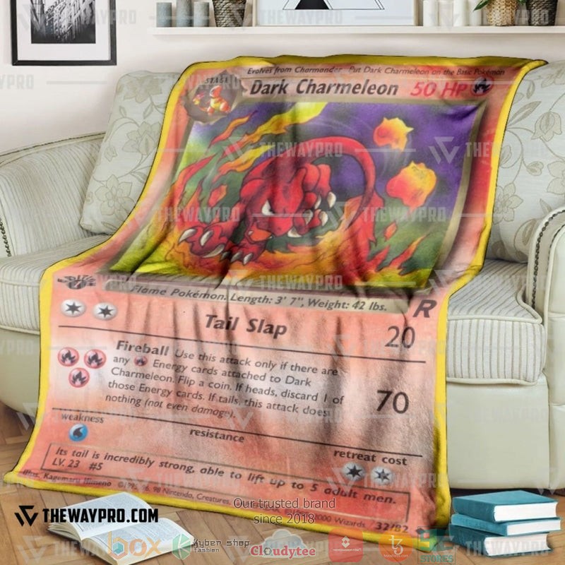 Pokemon Dark Charmeleon Soft Blanket Pokemon Dark Charmeleon Soft Blanket