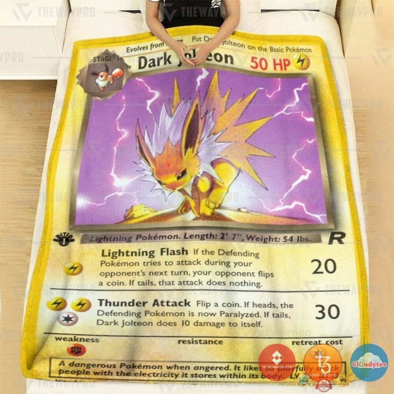 Pokemon-Dark-Jolteon-1St-Edition-Blanket-1-1