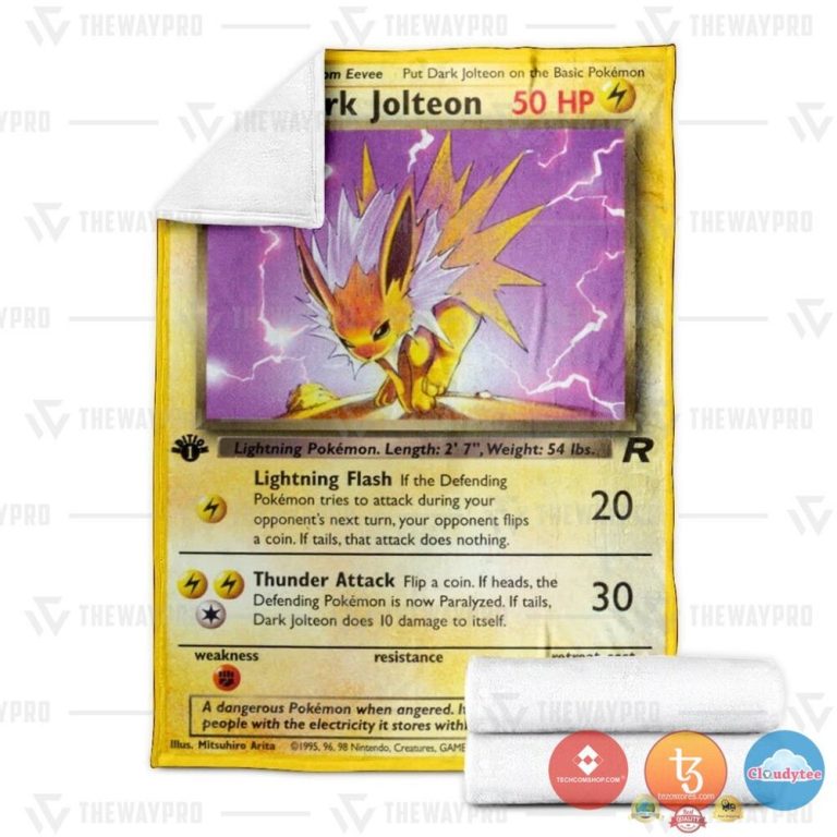 Pokemon-Dark-Jolteon-1St-Edition-Blanket-2-1