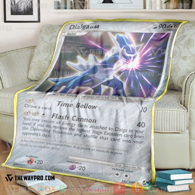 Pokemon Dialga Great Encounters Soft Blanket Pokemon Dialga Great Encounters Soft Blanket