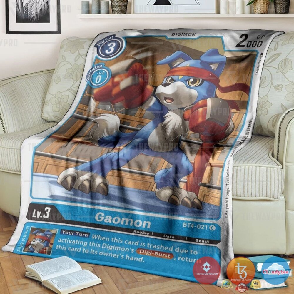 Pokemon Digimon Gaomon Soft Blanket Pokemon Digimon Gaomon Soft Blanket
