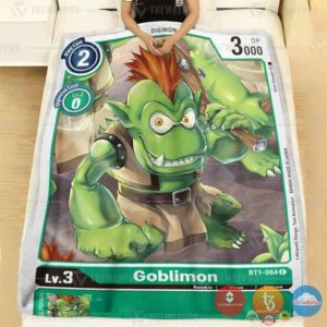 Pokemon Digimon Goblimon Soft Blanket
