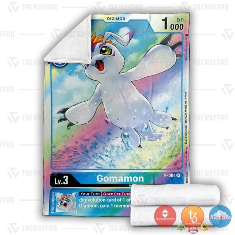 Pokemon-Digimon-Gomamon-Soft-Blanket-2