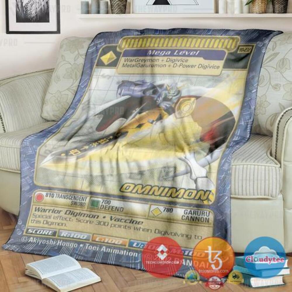 Pokemon Digimon Omnimon Soft Blanket Pokemon Digimon Omnimon Soft Blanket