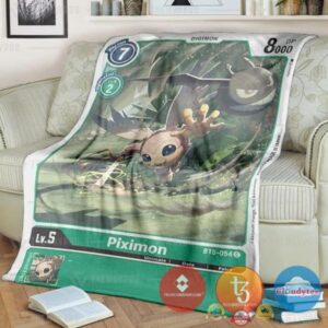 Pokemon Digimon Piximon Soft Blanket
