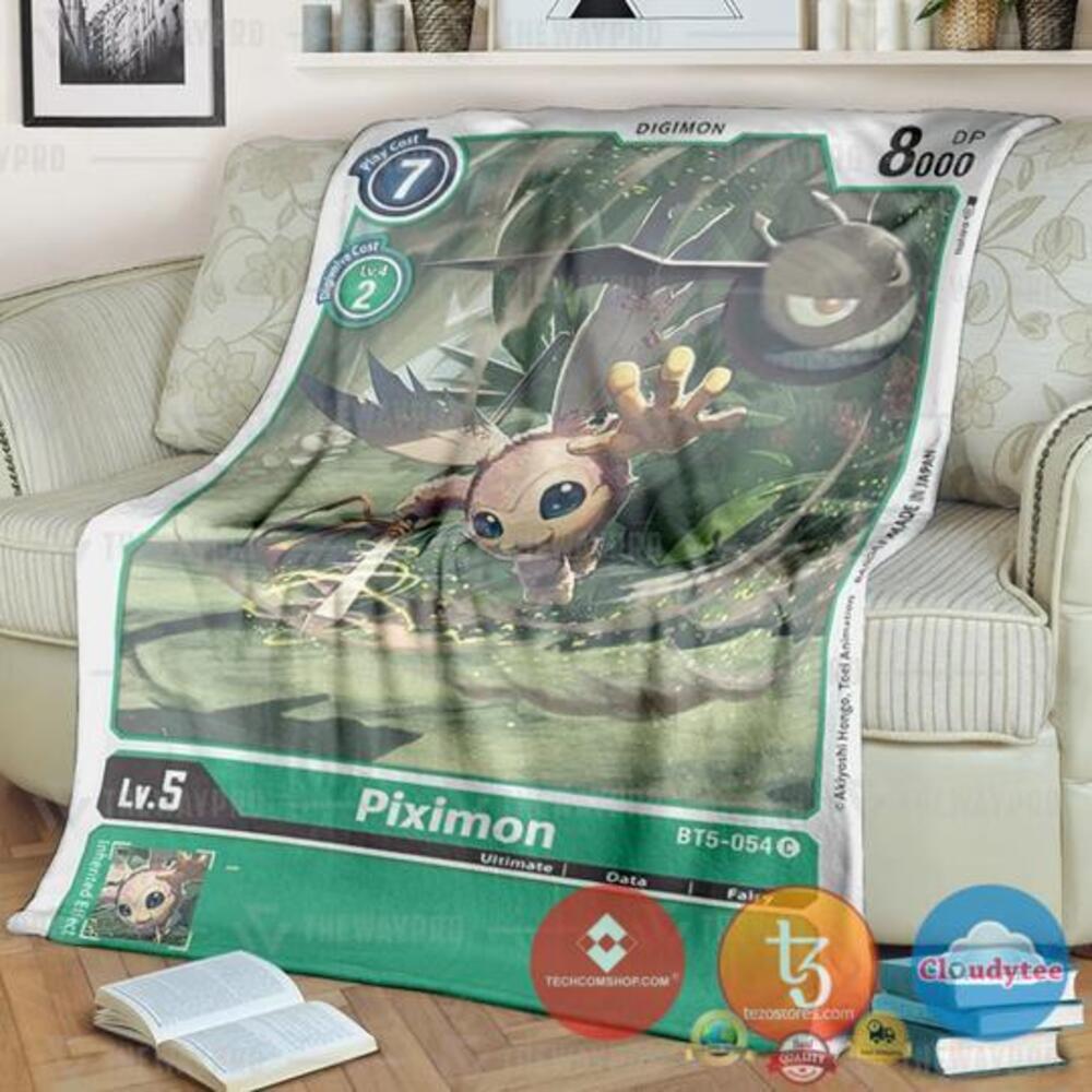 Pokemon Digimon Piximon Soft Blanket Pokemon Digimon Piximon Soft Blanket