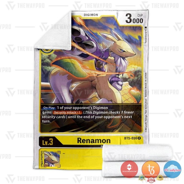 Pokemon-Digimon-Renamon-Soft-Blanket-2
