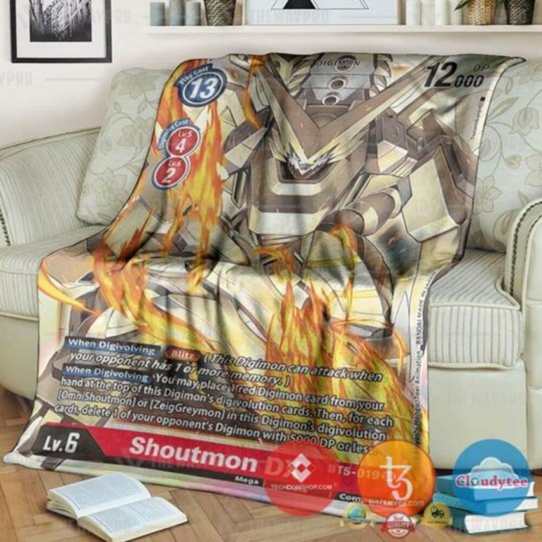 Pokemon-Digimon-Shoutmon-Dx-Soft-Blanket-1