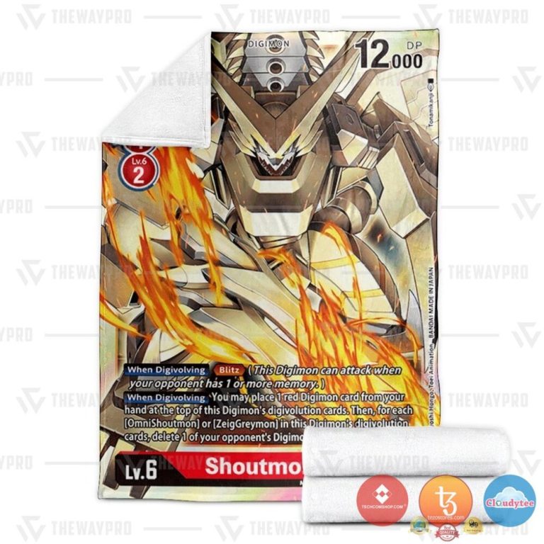 Pokemon-Digimon-Shoutmon-Dx-Soft-Blanket-2