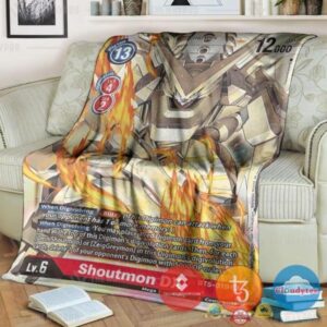 Pokemon Digimon Shoutmon Dx Soft Blanket