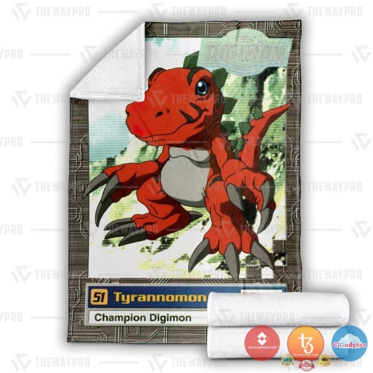 Pokemon-Digimon-Tyrannomon-Series-2-Soft-Blanket-2