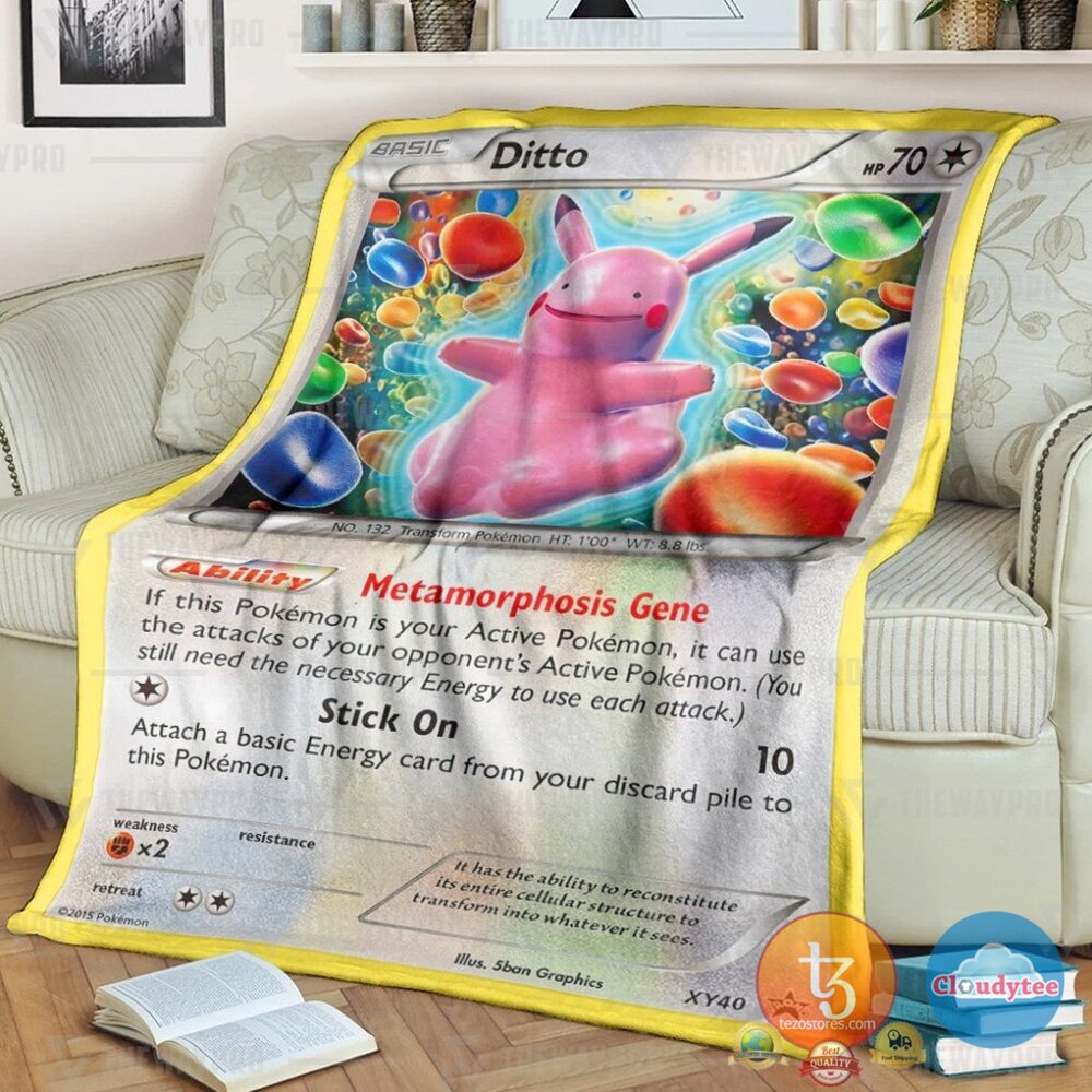 Pokemon Ditto Xy Promos Blanket Pokemon Ditto Xy Promos Blanket