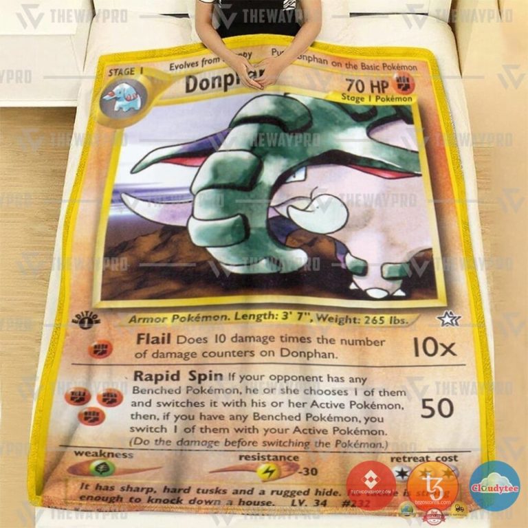 Pokemon-Donphan-Neo-Genesis-Blanket-1-2