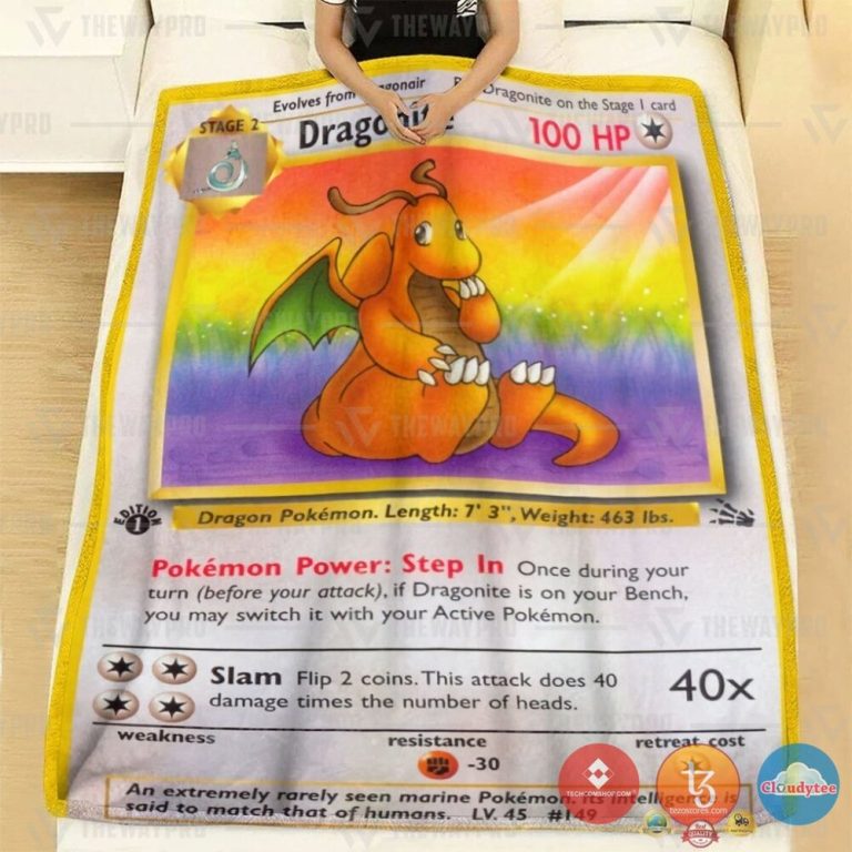 Pokemon-Dragonite-1St-Edition-Blanket-1