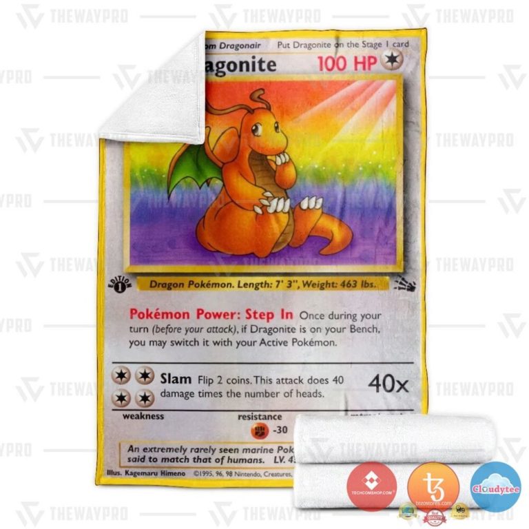 Pokemon-Dragonite-1St-Edition-Blanket-2