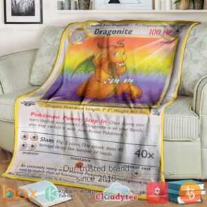 Pokemon Dragonite 1St Edition Blanket 2