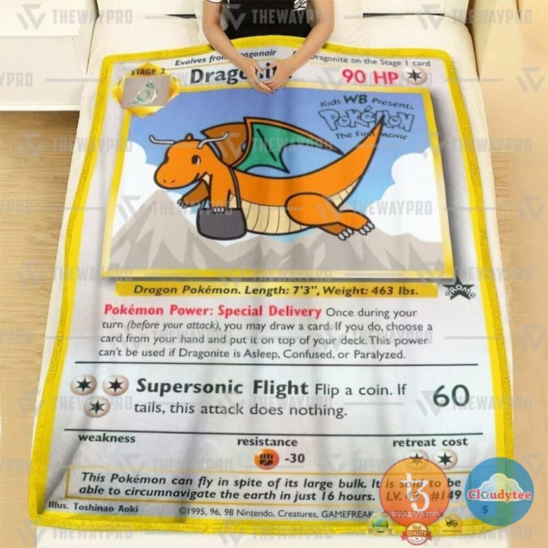 Pokemon-Dragonite-Blanket-1