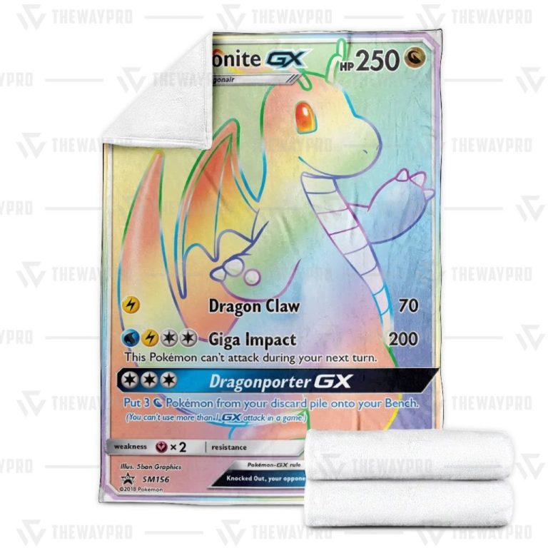 Pokemon-Dragonite-Gx-Dragonporter-Rainbow-Blanket-2