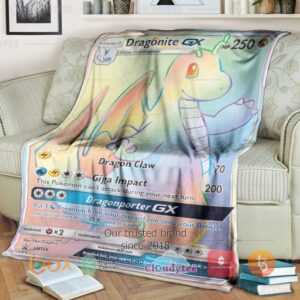Pokemon Dragonite Gx Dragonporter Rainbow Blanket 2