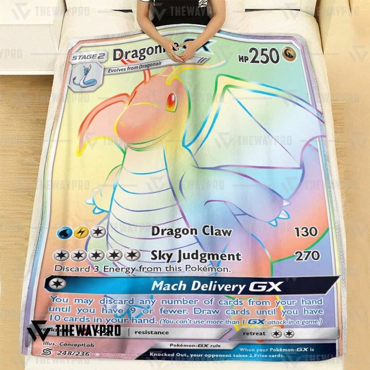 Pokemon-Dragonite-Gx-Match-Rainbow-Bedding-Set-And-Quilt-Blanket-1