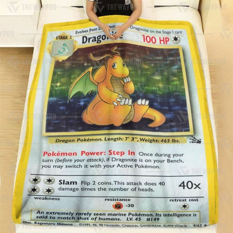 Pokemon-Dragonite-Holo-Blanket-2
