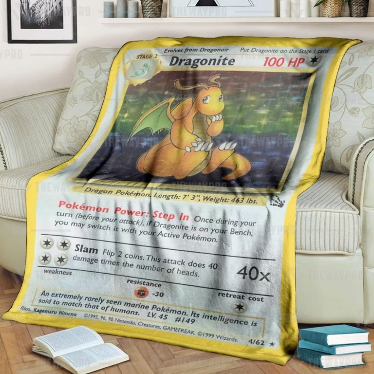 Pokemon-Dragonite-Holo-Blanket-3