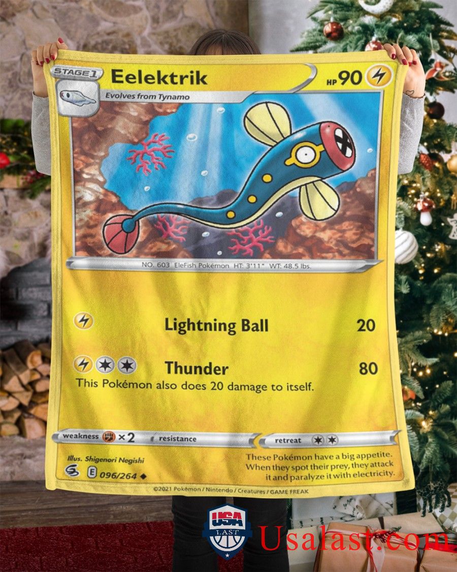 Pokemon Eelektrik Fusion Strike Soft Blanket Pokemon Eelektrik Fusion Strike Soft Blanket