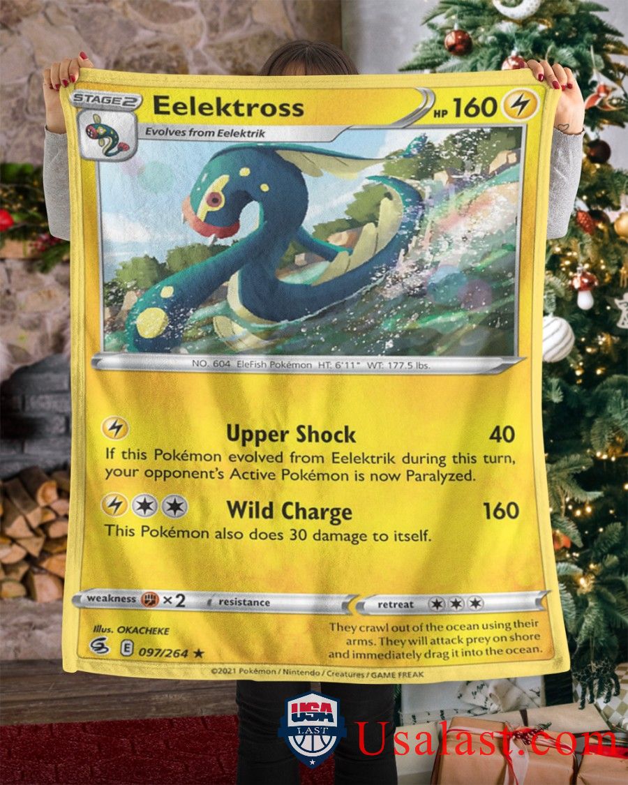 Pokemon Eelektross Fusion Strike Soft Blanket Pokemon Eelektross Fusion Strike Soft Blanket