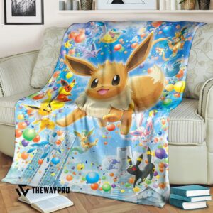 Pokemon Eevee Evolution Bedding Set And Quilt Blanket