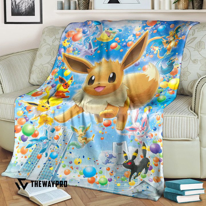 Pokemon Eevee Evolution Bedding Set And Quilt Blanket Pokemon Eevee Evolution Bedding Set And Quilt Blanket