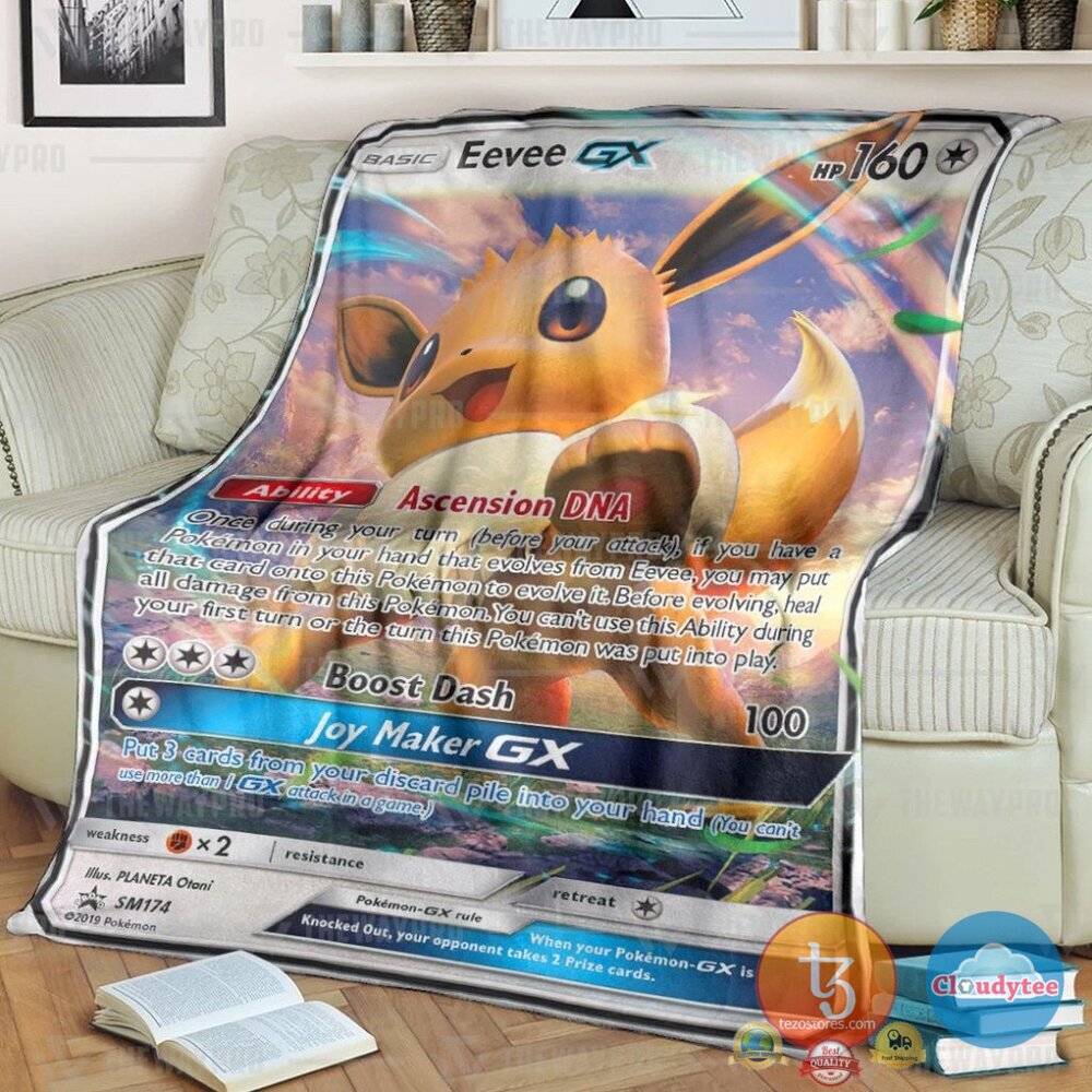 Pokemon Eevee Gx Sun And Moon Promos Blanket Pokemon Eevee Gx Sun And Moon Promos Blanket