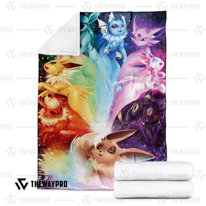 Pokemon-Eevee-Rainbow-Bedding-Set-And-Quilt-Blanket-2