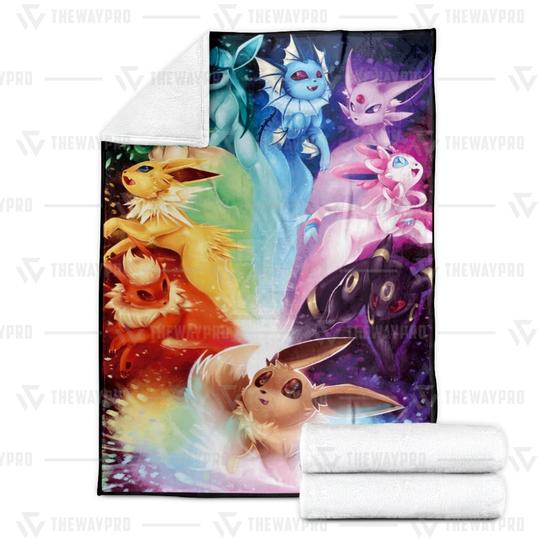 Pokemon-Eevee-Rainbow-Soft-Blanket-1