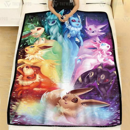 Pokemon-Eevee-Rainbow-Soft-Blanket-2
