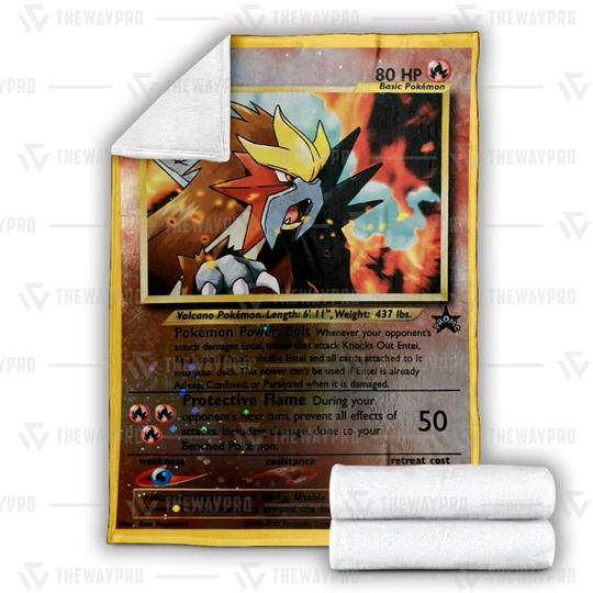 Pokemon Entei Soft Blanket Pokemon Entei Soft Blanket