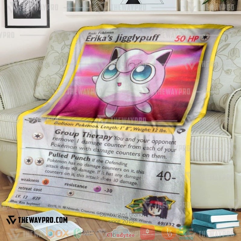 Pokemon Erikas Jigglypuff Gym Challenge Soft Blanket Pokemon Erikas Jigglypuff Gym Challenge Soft Blanket